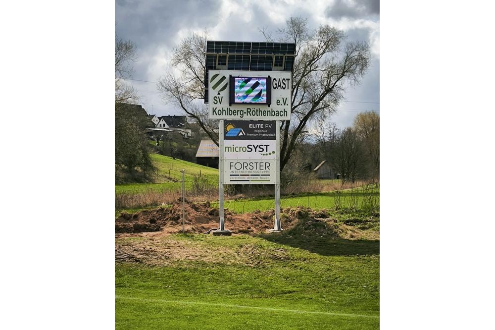 Sportliche Anwendung: Outdoor-LED-Anzeige mit neuer All-in-one-Platine